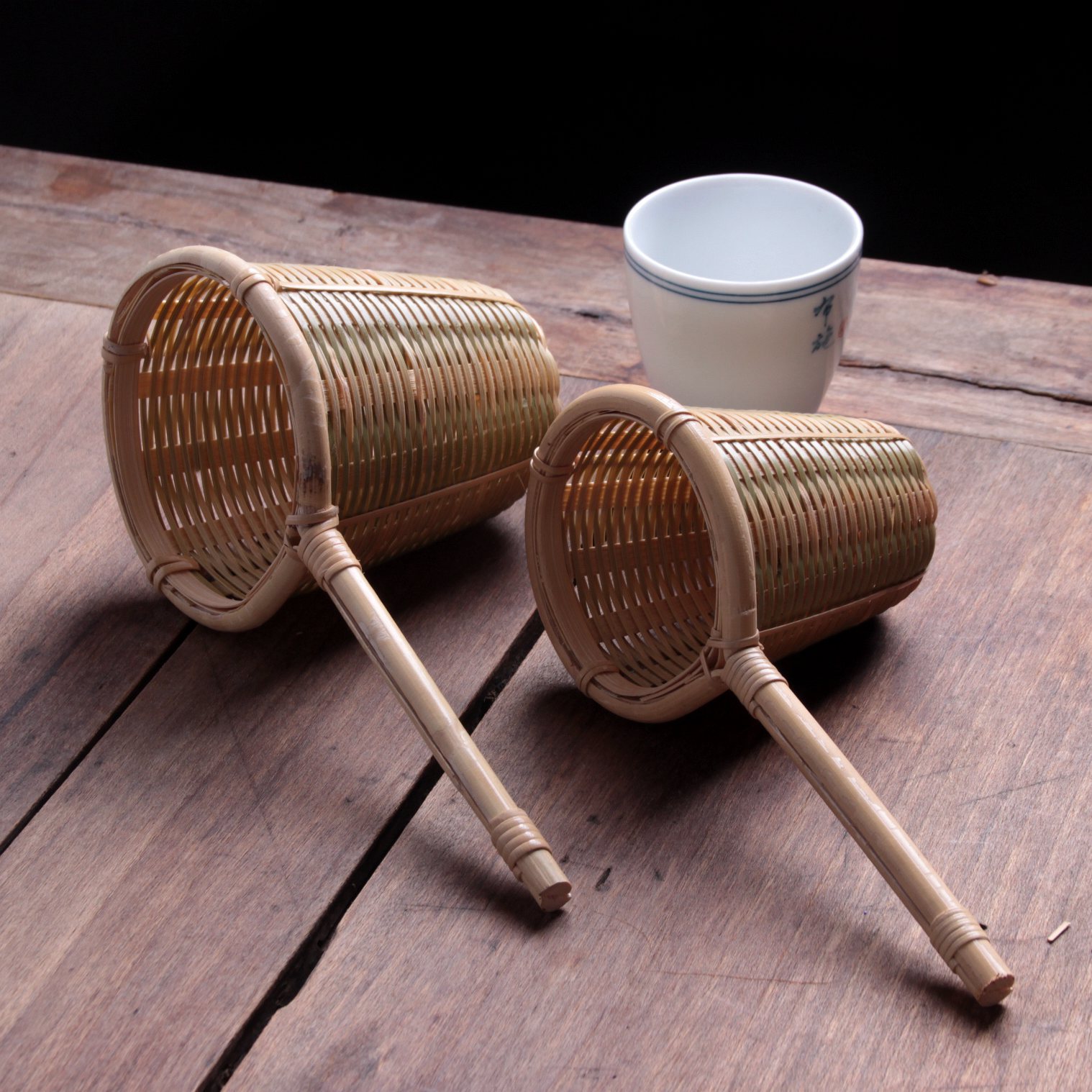 天然竹编茶滤器 竹编茶具 茶漏 竹编工艺品 出口日本 日式茶具