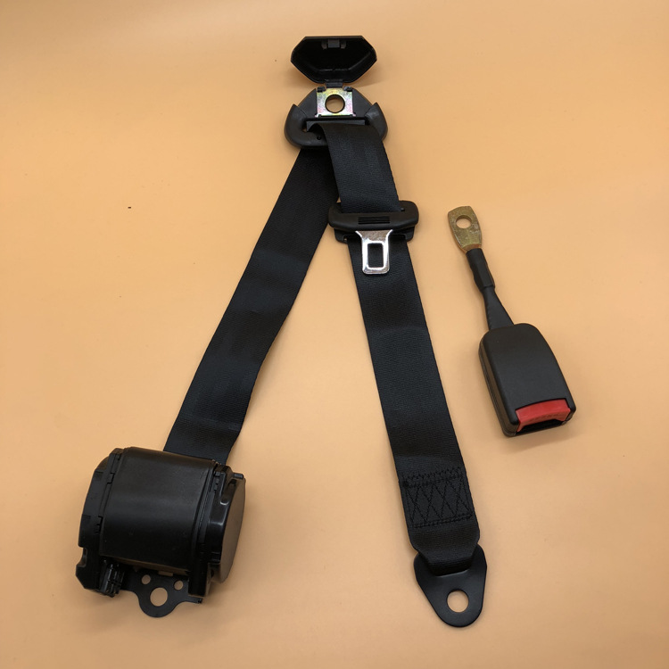 厂家供应电动汽车三点自动安全带总成 安全座椅配件 卷缩安全带
