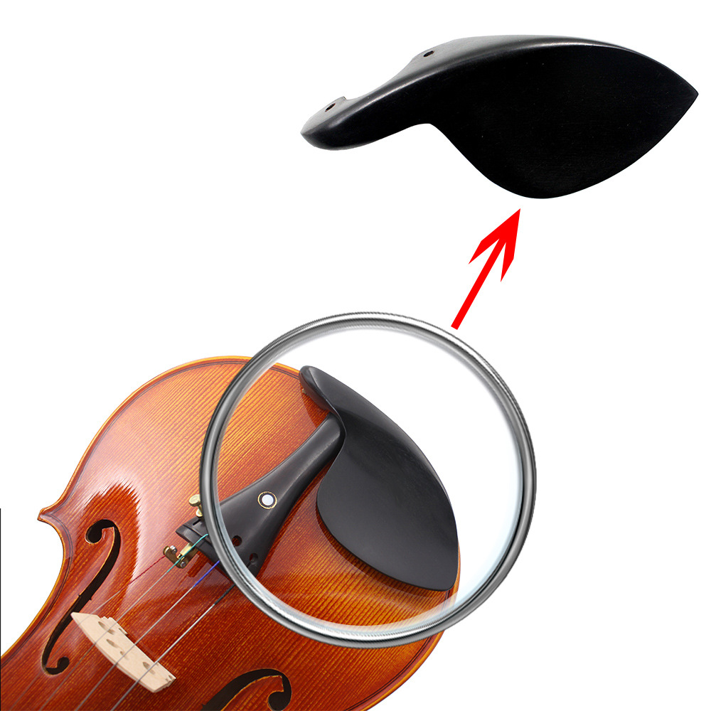 小提琴配件套装15件套 乌木配件拉线板 腮托 弦轴等提琴配件