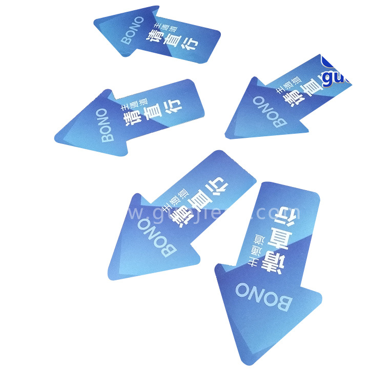 店面产品宣传地贴定做 脚丫异形地贴 定制商场地铁耐磨地贴