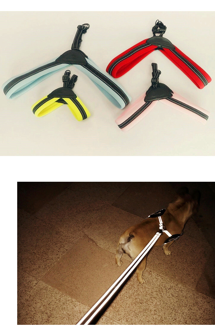 宠物狗链定做三角胸背带牵引绳背心式胸背带小型犬中型犬法斗狗绳