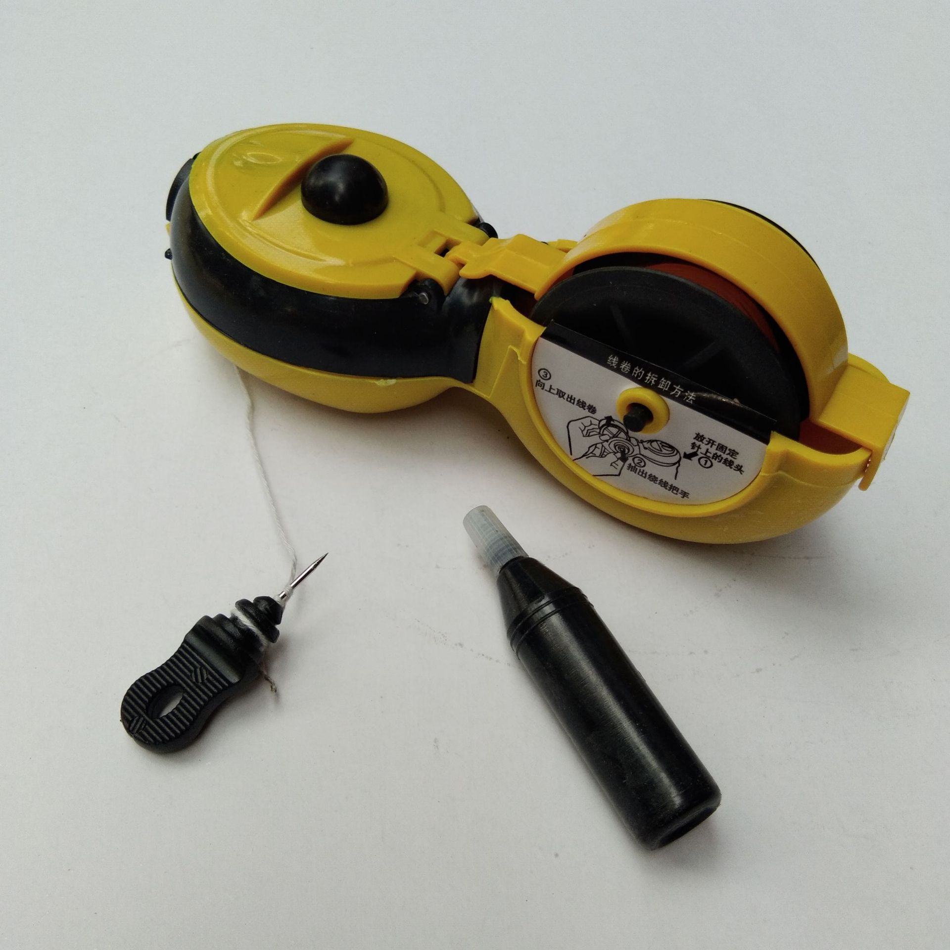 15米线墨斗 手卷带墨汁 划线工具 木工泥工