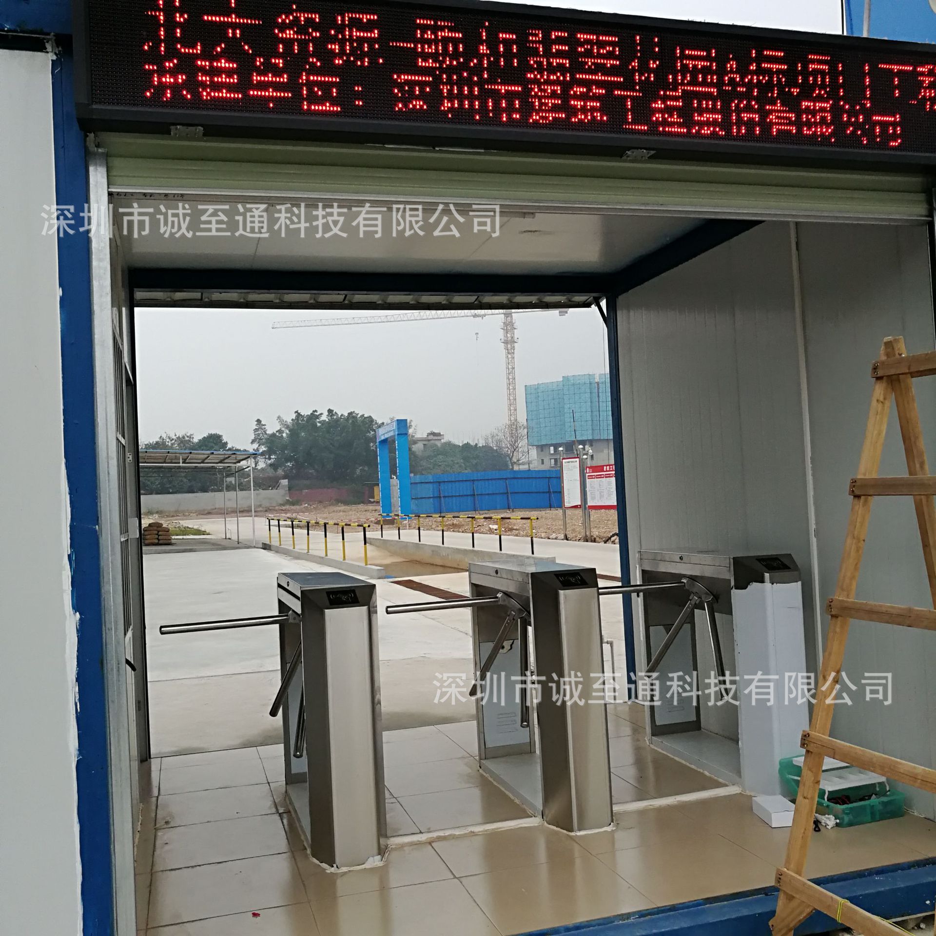 工地三辊闸 门禁系统闸机手动桥式 人行通道小区人脸识别指纹考勤