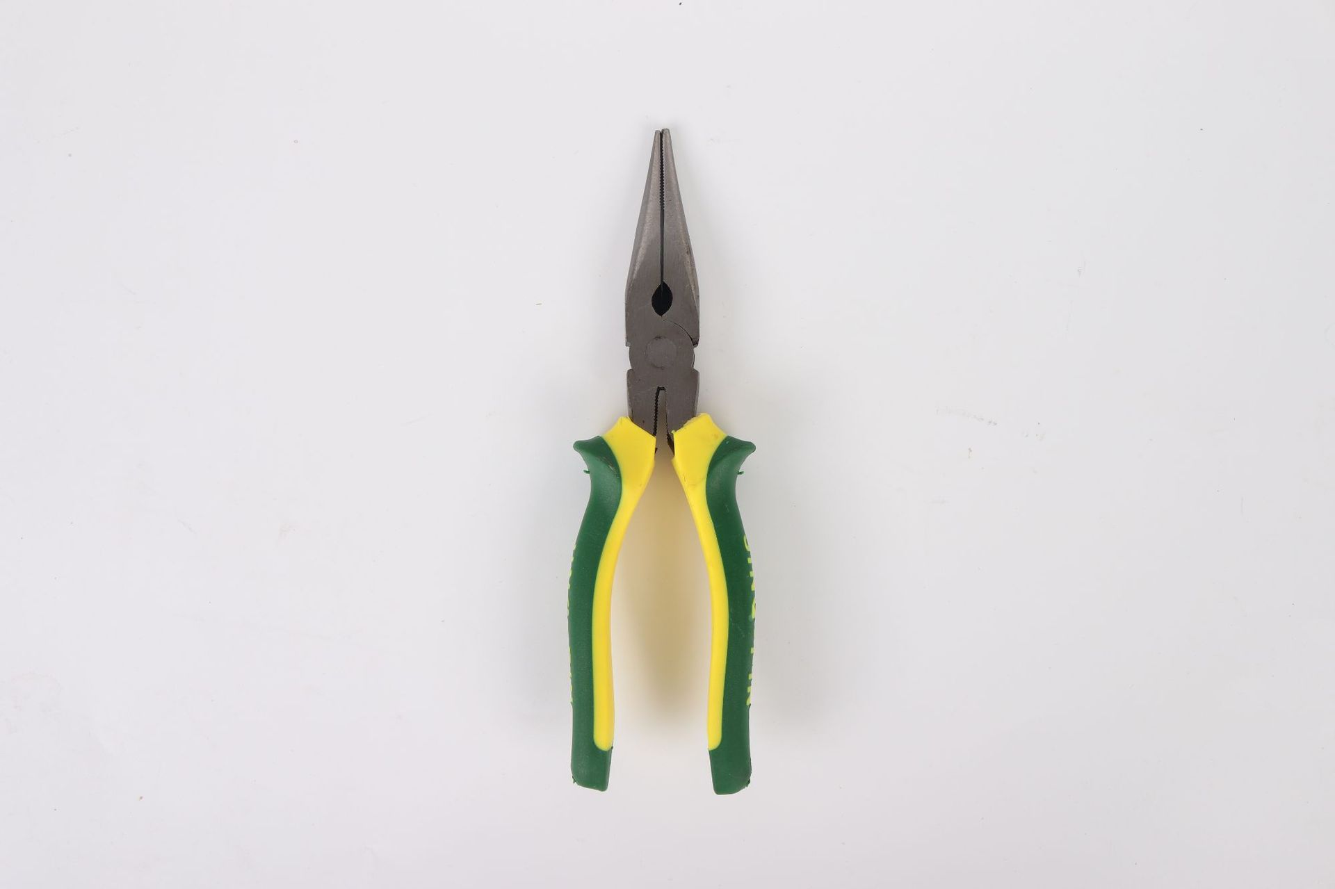 十元店货源 五金工具三马8寸尖嘴钳 双色柄欧式精抛尖嘴钳