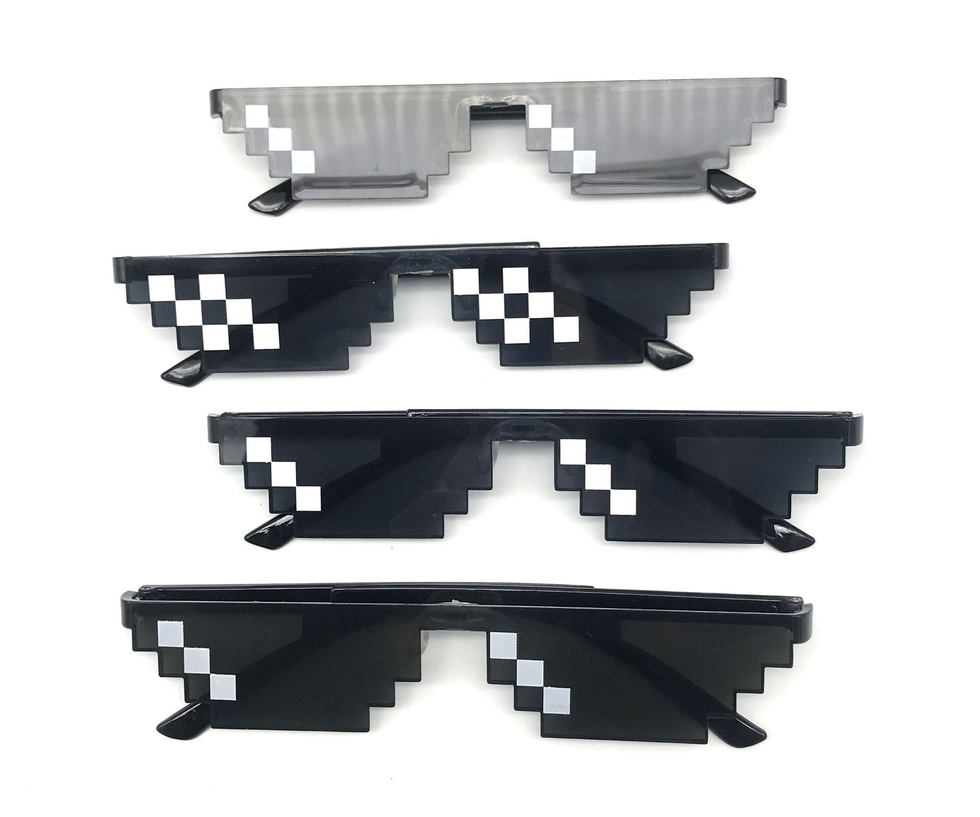 新款马赛克眼镜 二次元装逼太阳镜 我的世界个性像素墨镜男女通用