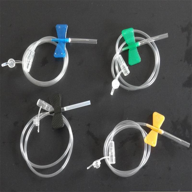 厂家供应一次性头皮针 直口螺口双叶片