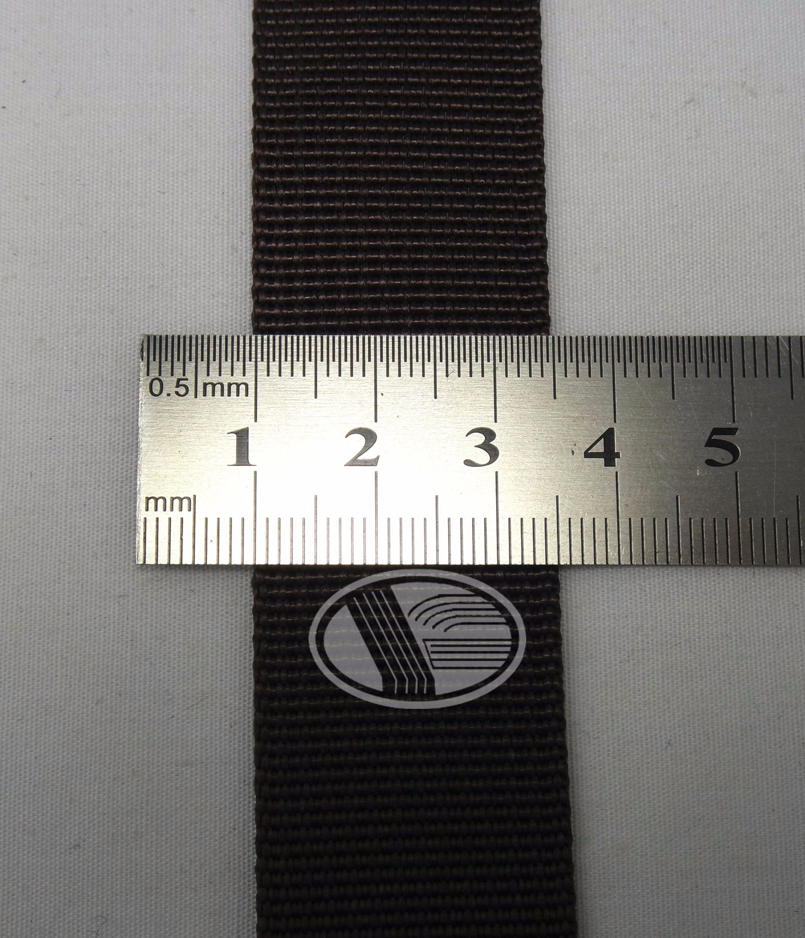 25mm宽棕色尼龙小波浪织带 行李箱包专用织带 肩带 书包织带 锦纶