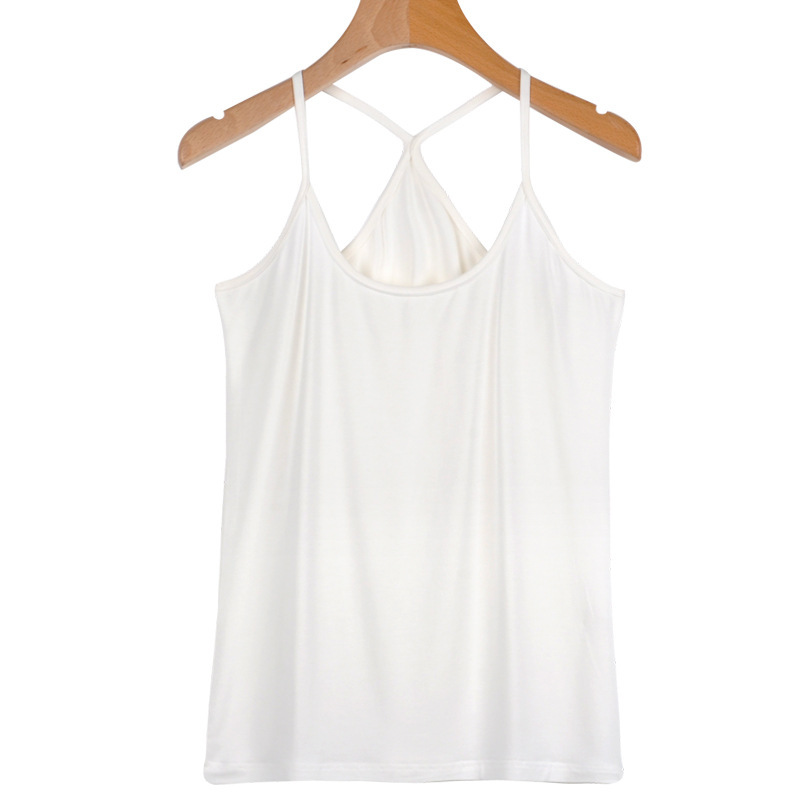 Summer Korean Style Modal Camisole Women's Summer High Elastic Slim Fit Camisole Base Tube Top Short Vest