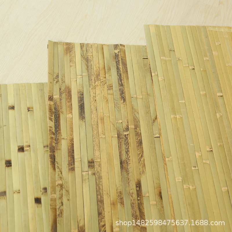 竹皮普通节无线竹席竹饰面板材装饰竹席竹片竹子吊顶墙面装修材料