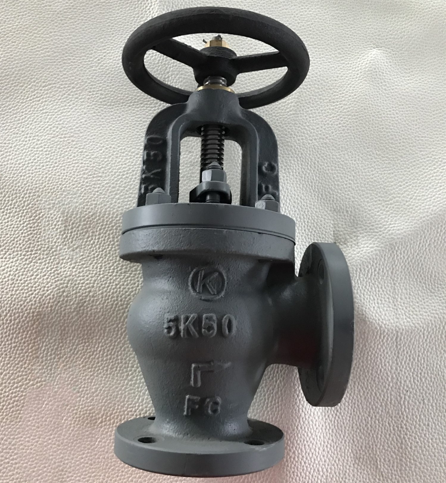 船用日标铸铁直角截止阀 f7306 5k 截止阀角体 角式