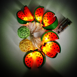 led西瓜灯串 文艺小清新水果少女心房间小挂灯,厂家直销,装饰灯