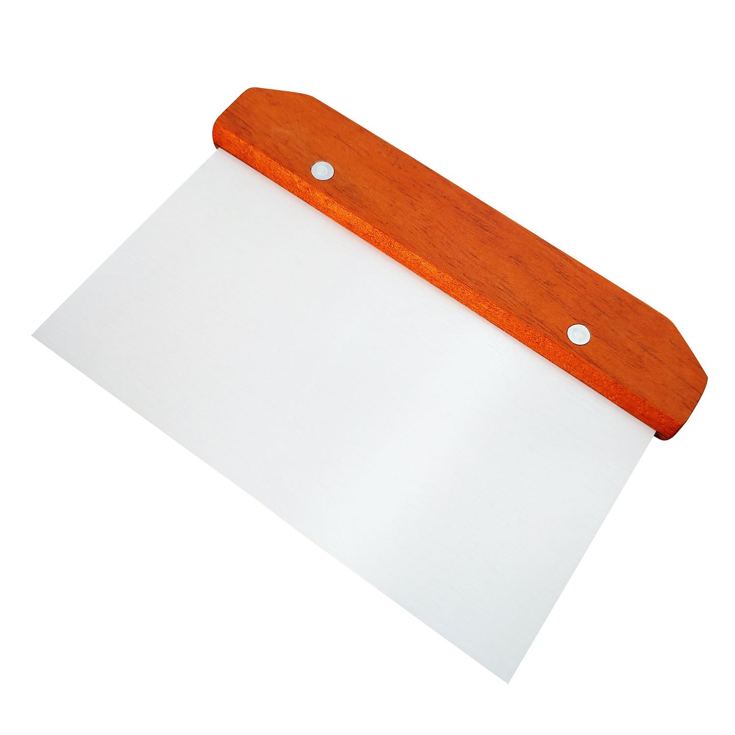 厂家直销 木柄不锈钢切面刀 面粉刮板 面团切刀 蛋糕奶油刮刀