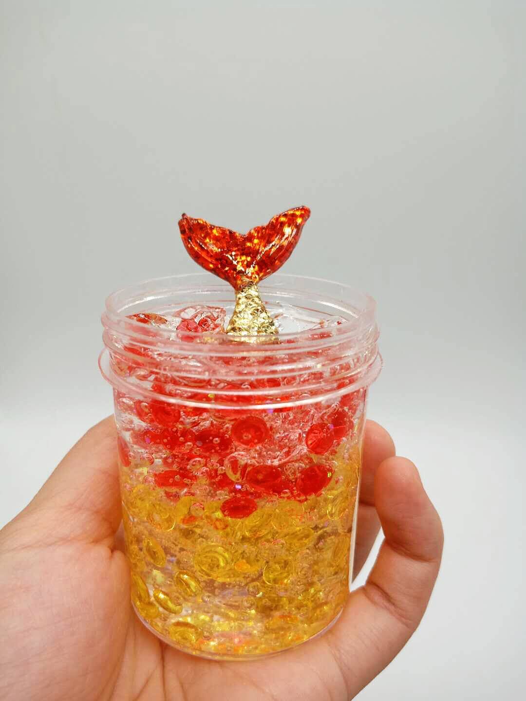 ins史莱姆美人鱼扁珠泥slime水晶泥 棉花泥 亚马逊速卖通热卖爆款