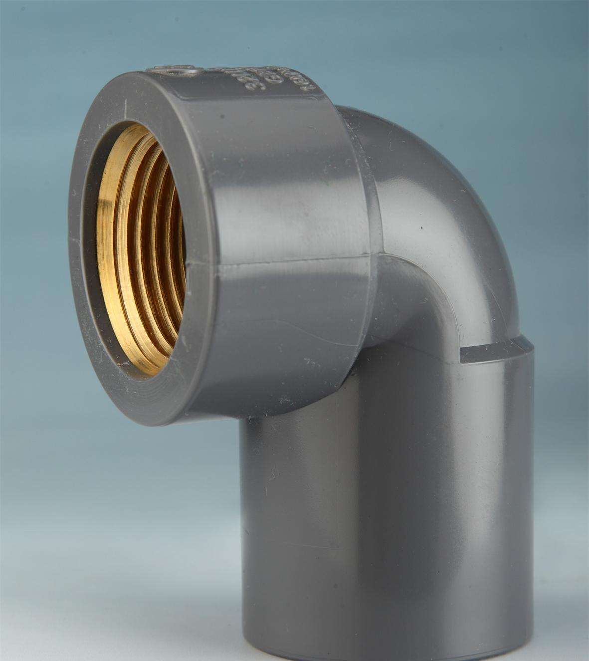 铜内螺纹pvc90°弯头 弯管焊接给水配件入铜弯头承插管件批发