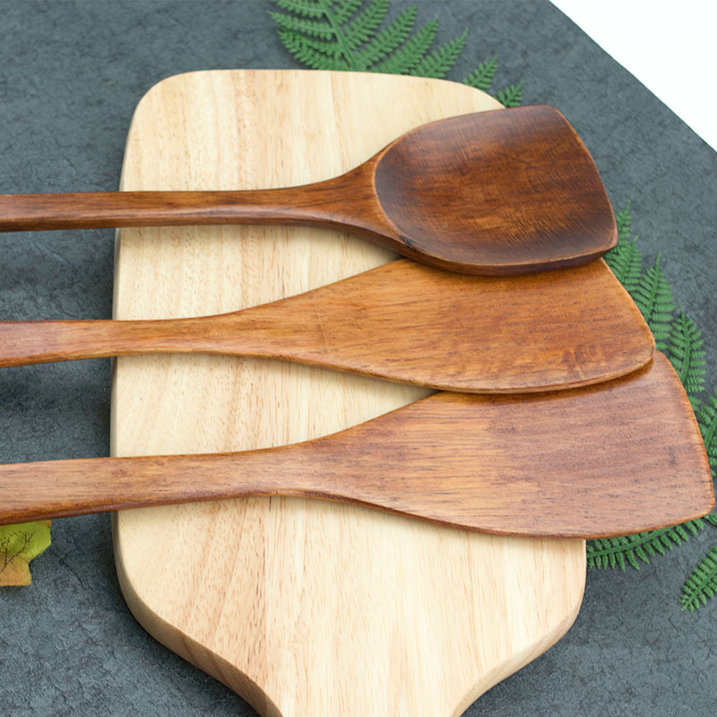 批发定制39cm大扁铲 老漆木质厨房用具木锅铲 柯木锅铲烹饪木铲