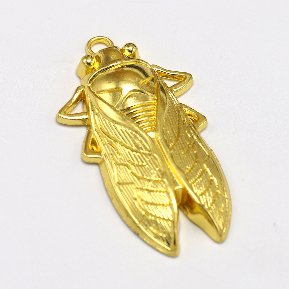 复古合金知了吊坠 蝉吊坠挂件 手机壳项链配饰 diy饰品 手工材料