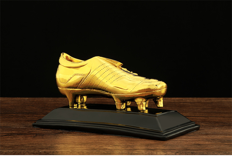 世界杯礼品 金靴奖杯 足球先生射手奖 c罗金鞋奖杯定制 球迷用品