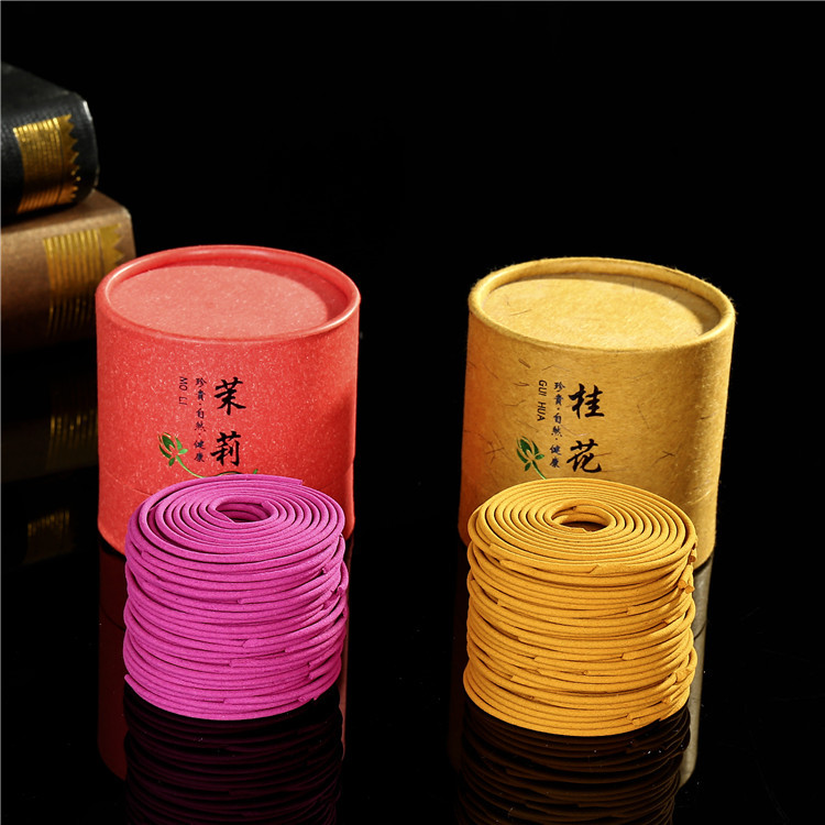 现货花香盘香 厂家供应薰衣草桂花香盘香4小时家居香薰批发