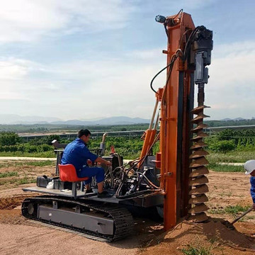履带式石头钻孔机太阳能发电站石头钻孔机多功能石头钻孔机