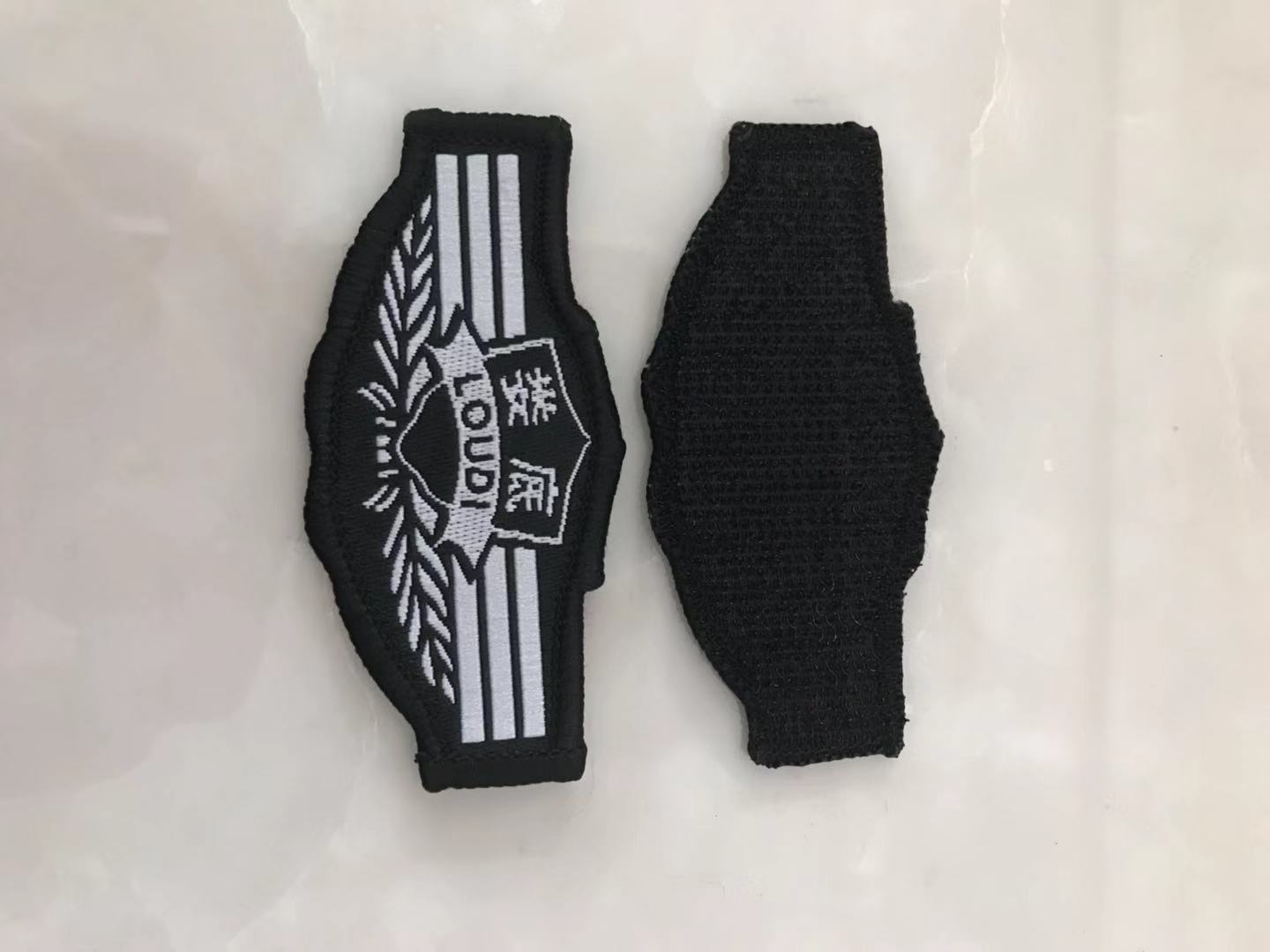 厂家直销新式保安特勤服饰家纺配件魔术贴织唛胸标小长条胸牌定制