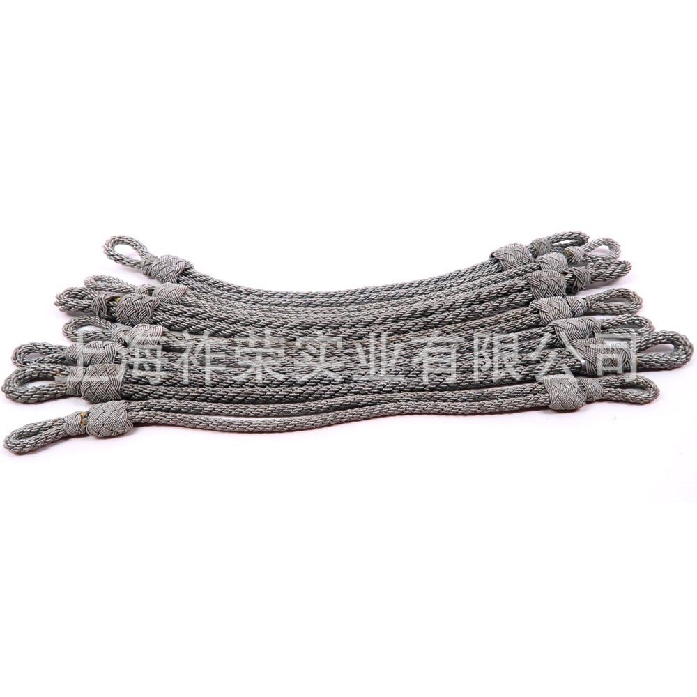 厂家直销绳编保安帽风带 精神带 礼仪带 手工编织绶带 印度丝织带