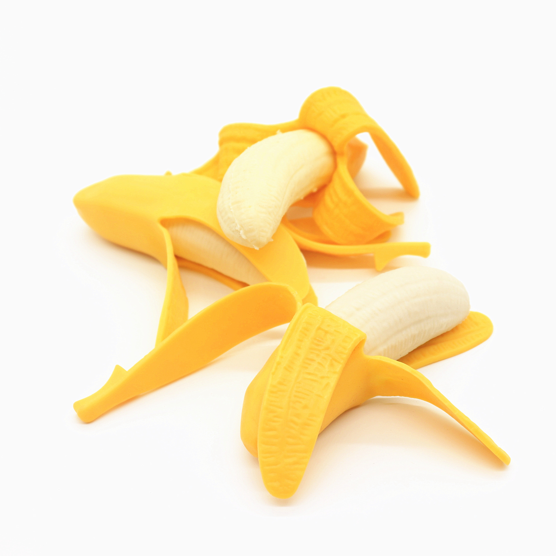 创意仿真剥皮香蕉捏捏乐玩具发泄玩具带灯捏捏球解压发泄