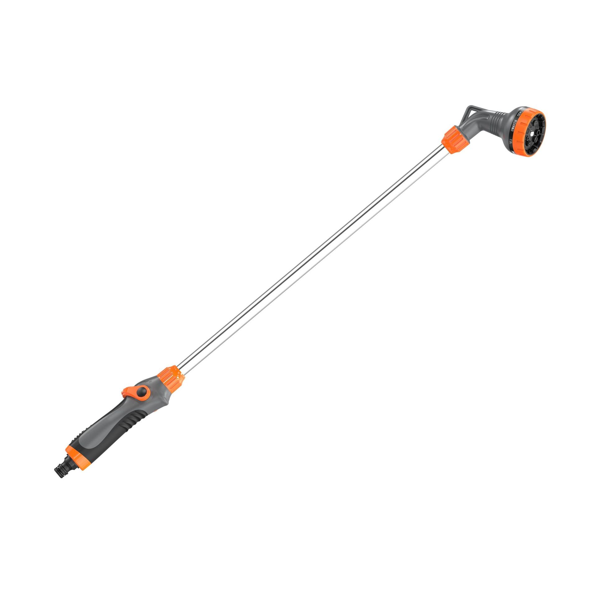 厂家批发园林9功能长杆喷头水枪 伸缩园林灌溉旋转喷枪