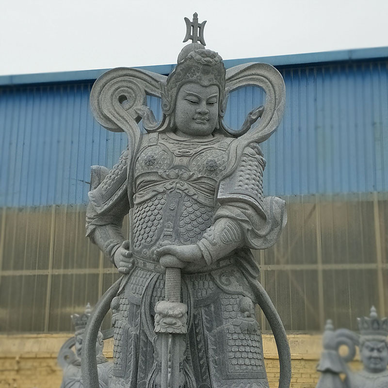 厂家供应 门神韦陀菩萨石雕 花岗岩寺庙佛像罗汉人物摆件