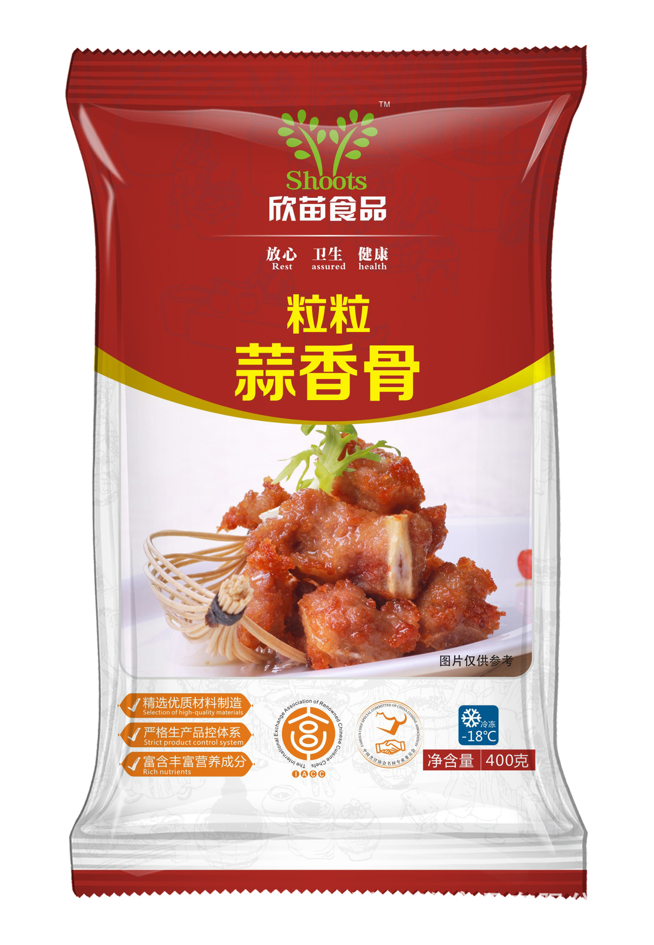 粒粒蒜香骨 蒜香排骨 蒜香骨 肋骨半成品肉类 酒店特色菜 400g/袋