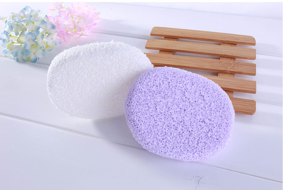 拉美拉 蜂窝木浆棉洗脸扑 去油光深沉洁净洗脸棉海绵洗面扑 b2074