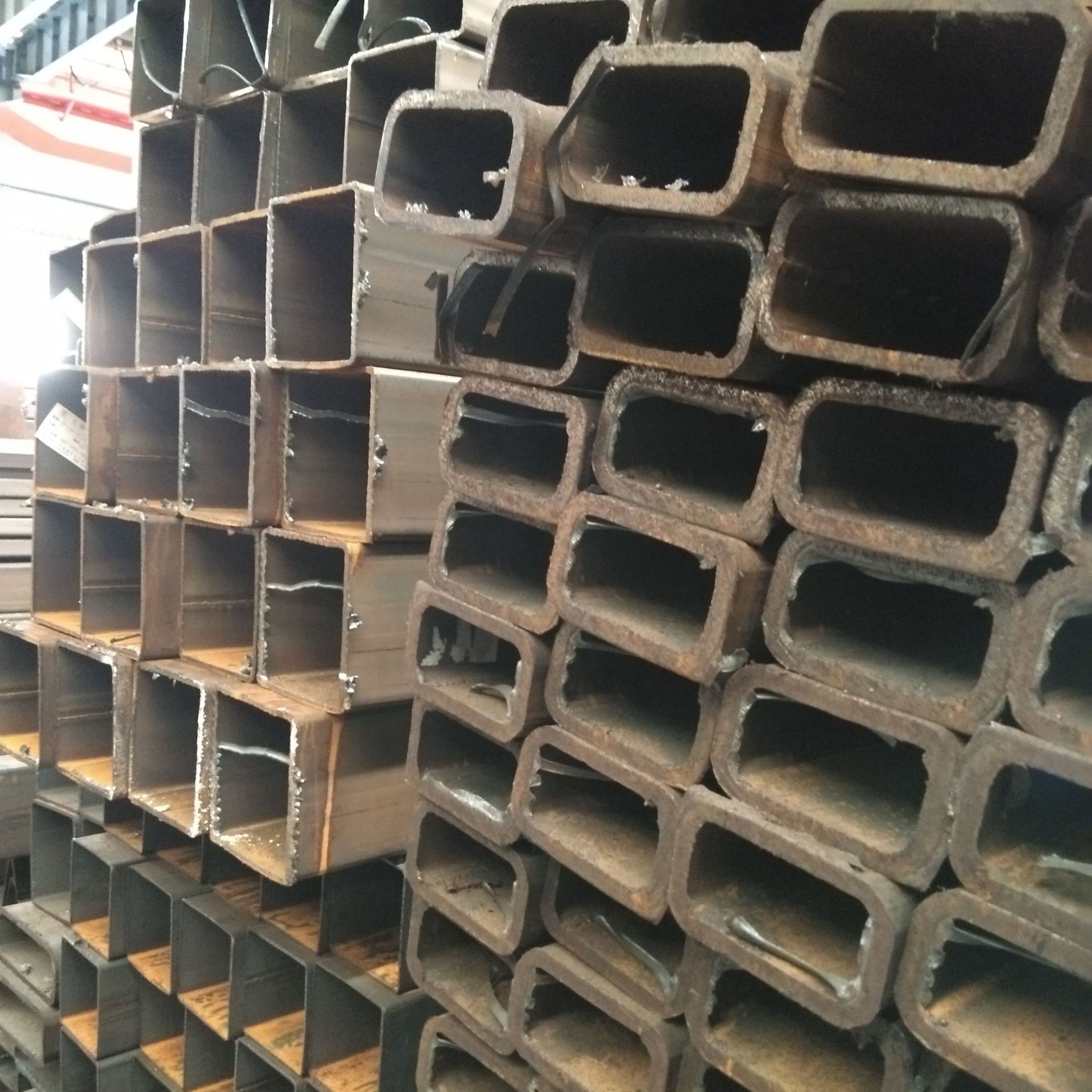 湛江矩形方管 幕墙用镀锌板管 家具扁管 建筑厂房用铁方管 加工