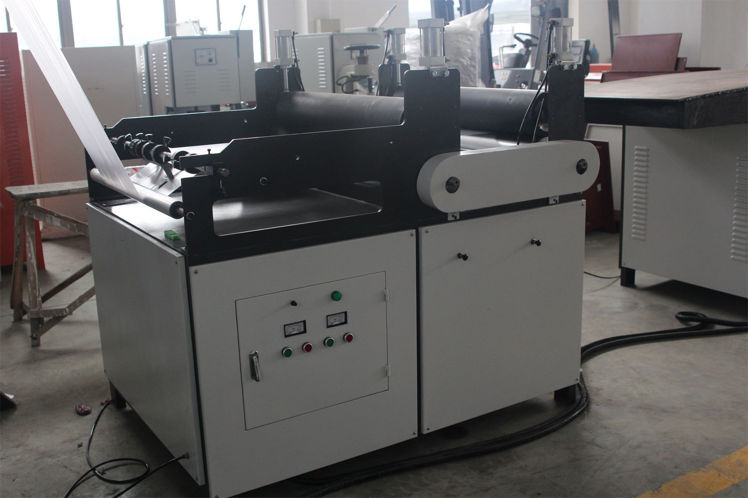 pp撕裂膜机拉丝机塑料捆扎绳机pp拉丝机设备扁丝拉丝机卧式撕裂膜