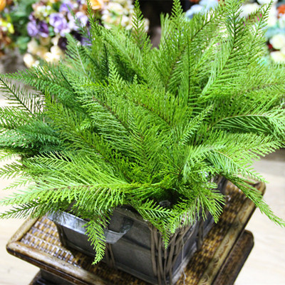 新品上市仿真松柏叶精品松柏枝松树叶植物墙配材柏叶