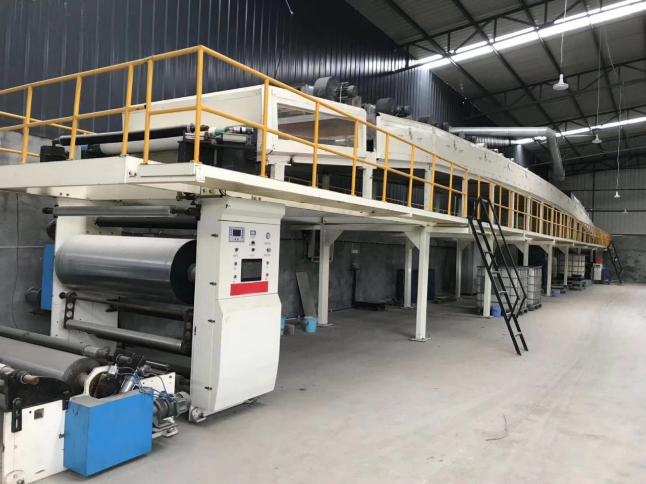 16米涂布复合机可以做保护膜三纠偏伺服纠偏烘箱出口