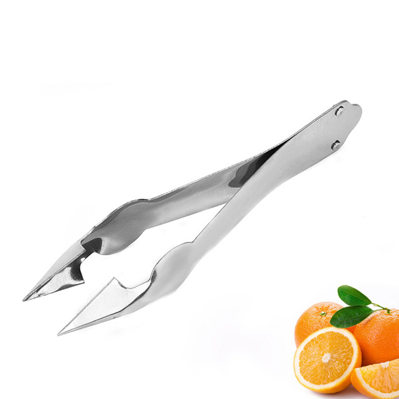 创意不锈钢菠萝去眼夹厨房小工具菠萝去籽夹子菠萝削皮器批发