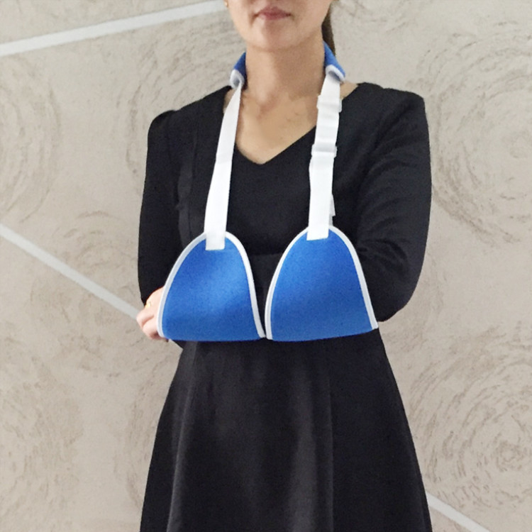 前臂吊带锁骨手臂骨折扭伤固定托臂三角巾港式吊带舒适款可调节