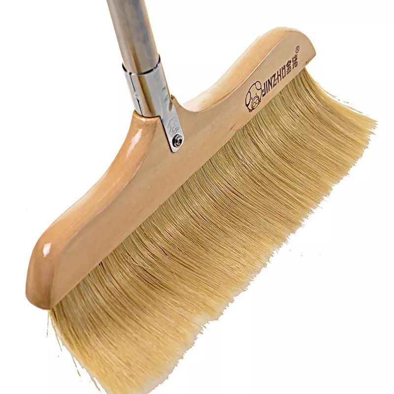 猪毛地板刷猪鬃毛扫帚实木软毛钢杆扫把地砖地板扫帚除灰尘防静电