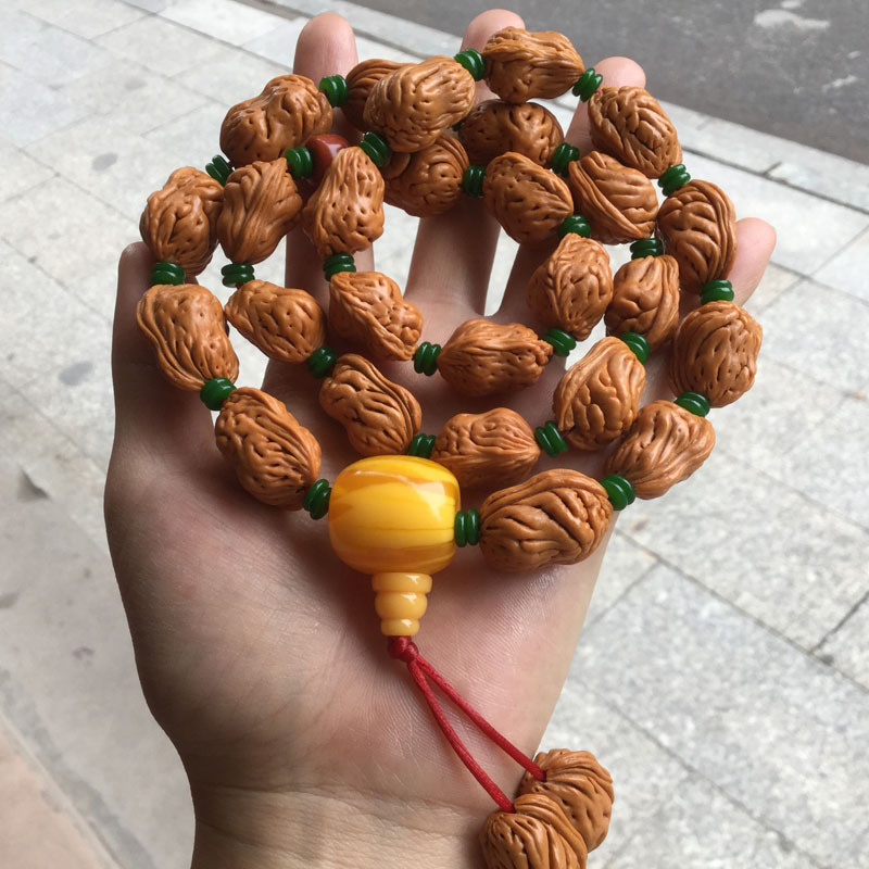 野生文玩核桃异形花生核桃手持珠车挂件 男款文玩佛珠手链手串