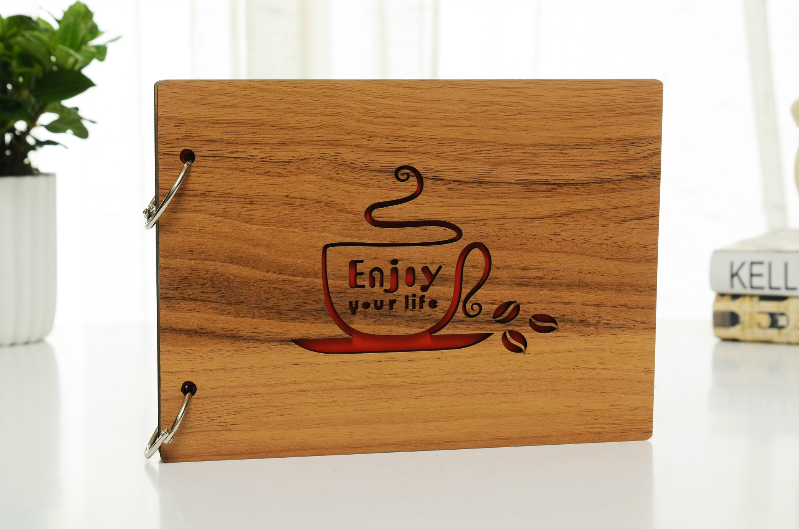 韩国创意纪念diy相册 礼品活页相册定制礼品赠品相簿 8寸木质相册