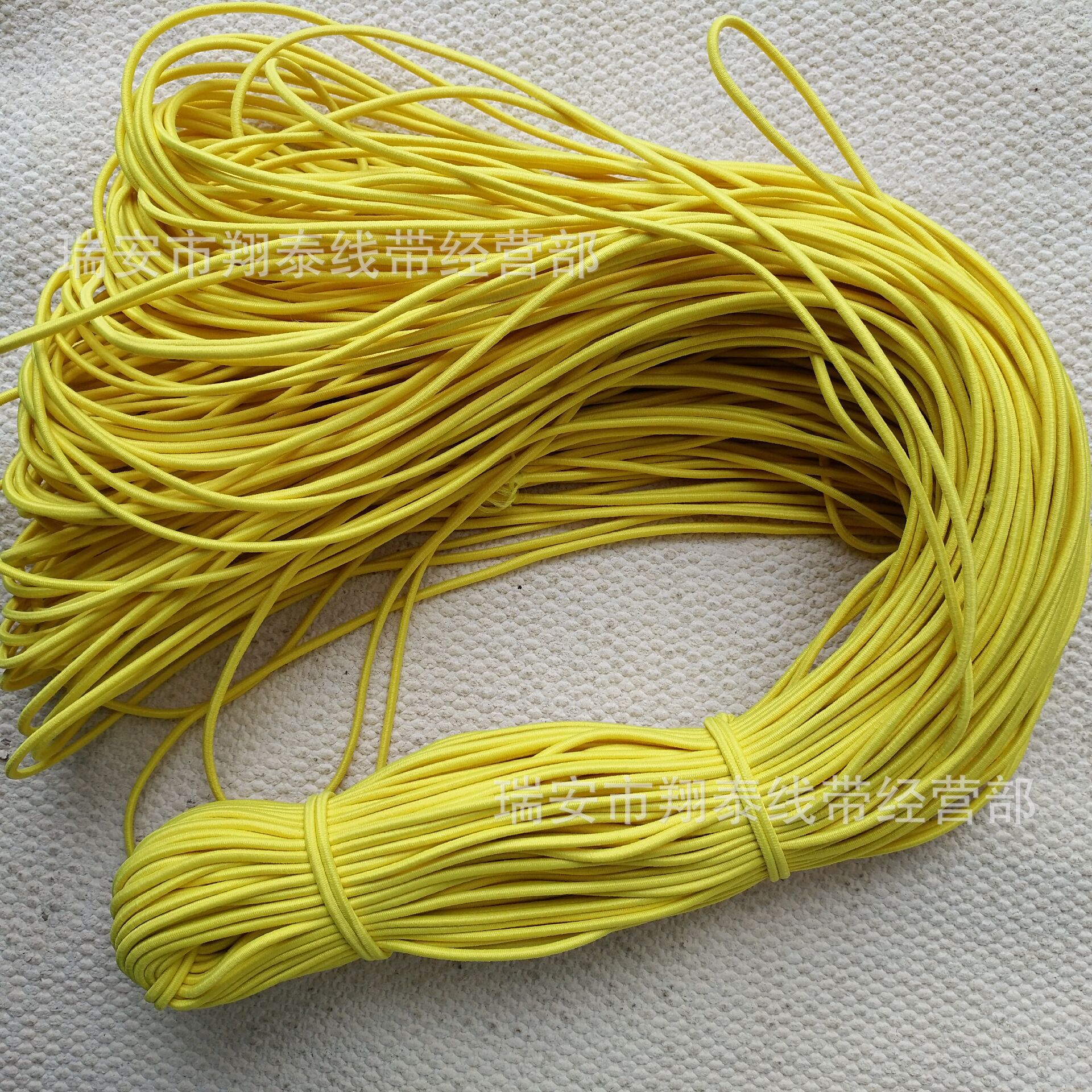 【厂家直销】圆形0.2cm-2mm进口白色黑色 彩色 弹力强力带 松紧绳