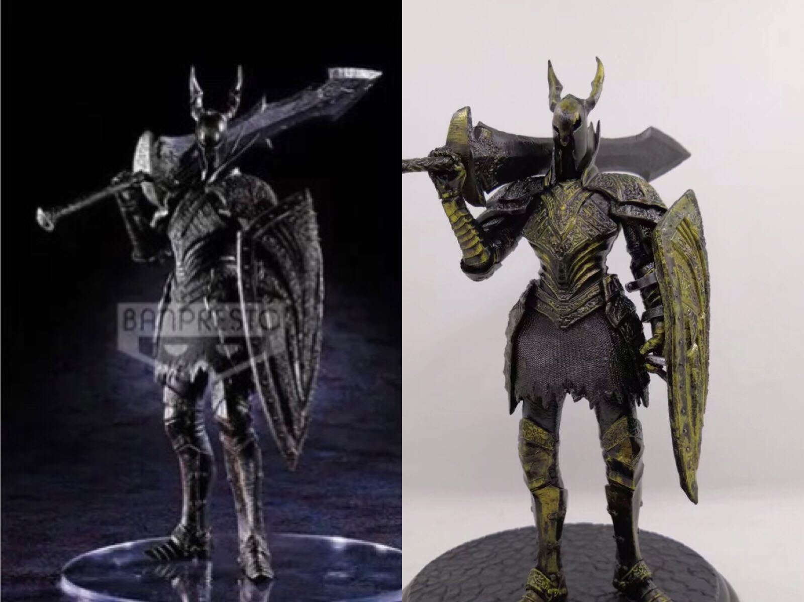 动漫周边 dxf 黑暗之魂 2代 黑骑士 黑薪王 银骑士 雷多 景品手办