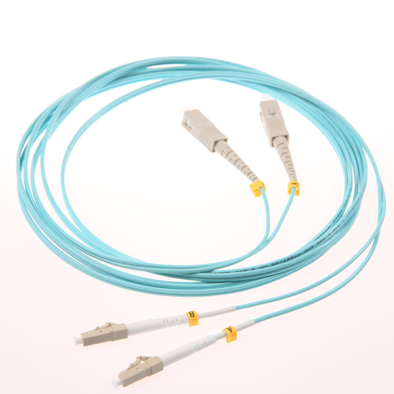 lc-sc双芯多模万兆光纤入户跳线om3尾纤连接2芯熔纤光纤线20米