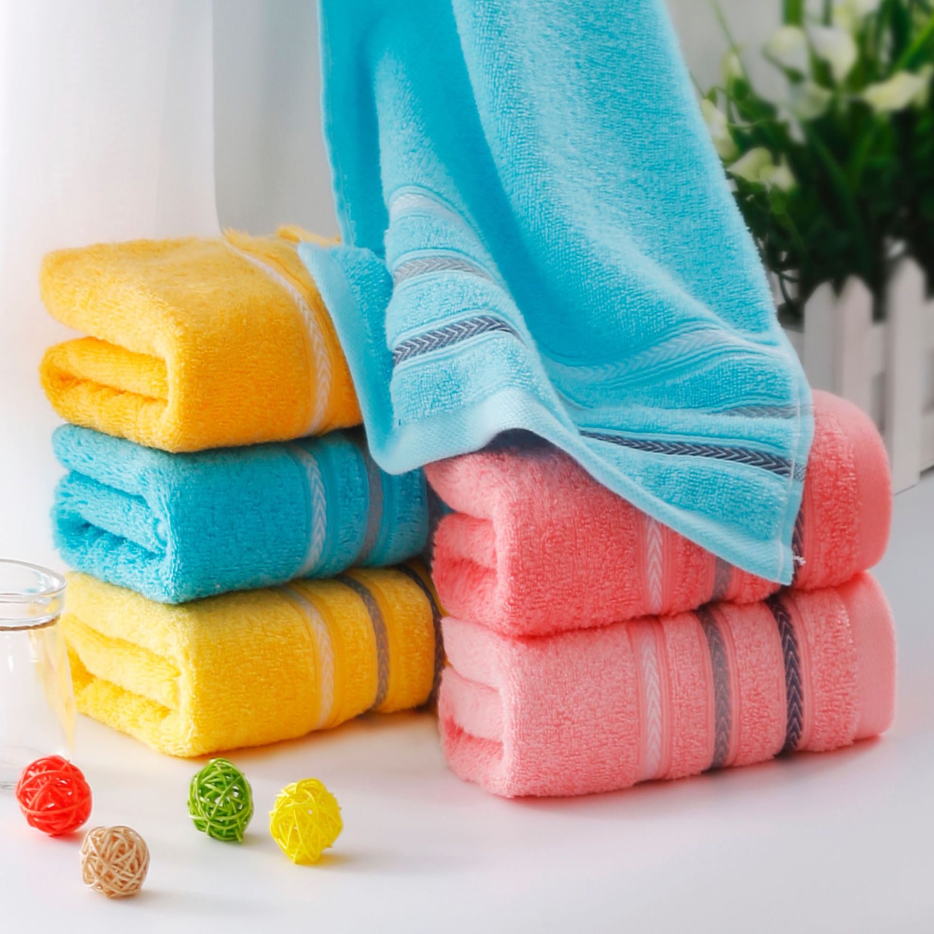 金号毛巾厂家供应日用品提缎毛巾 纯棉断档素色柔软吸水面毛巾