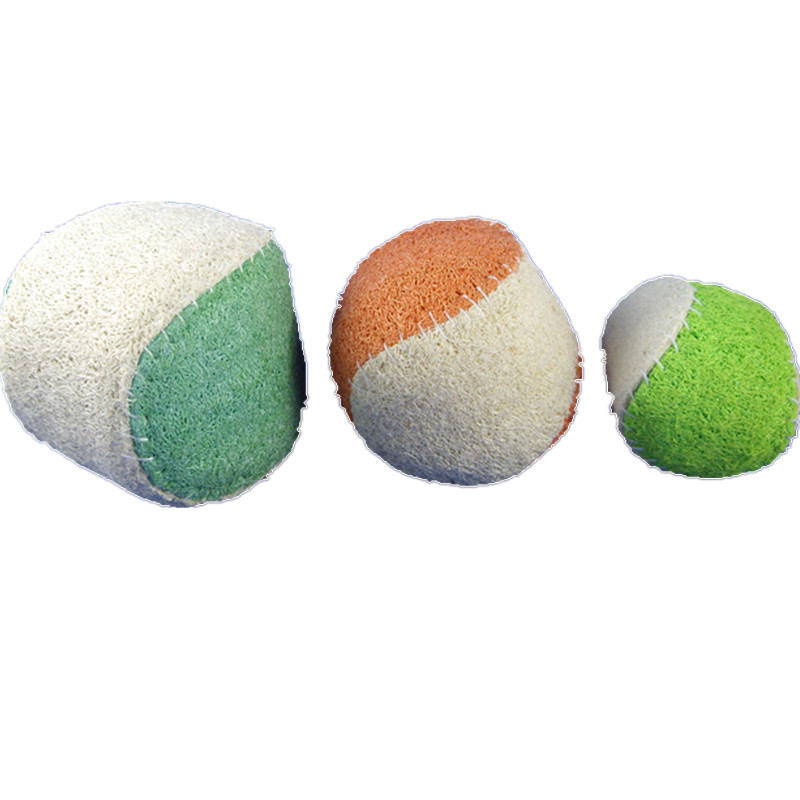 宠物玩具网球双色无弹力球抛掷训练磨牙球狗狗猫咪球玩具用品批发