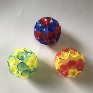 塑料吸盘球儿童球拍玩具pvc塑料玩具闪光户外玩具礼赠品促销品