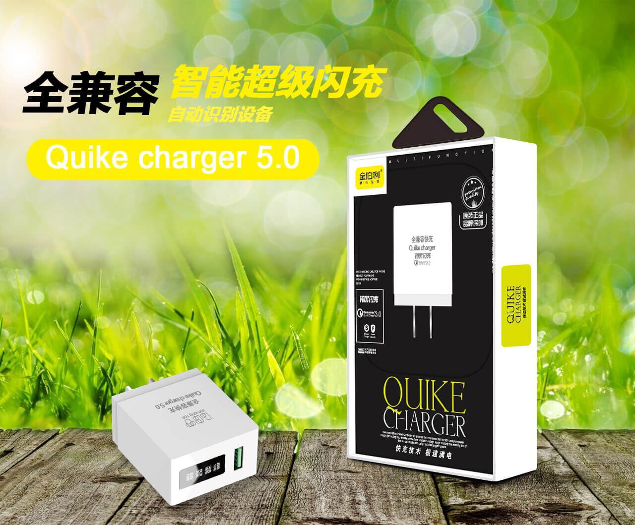 金伯利手机充电器手机直充旅游充电器头便携易带厂家批发q5