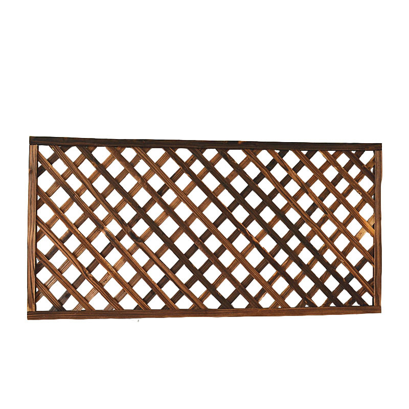室内木栅栏屏风隔断户外防腐木围栏阳台装饰实木篱笆隔断网格花架