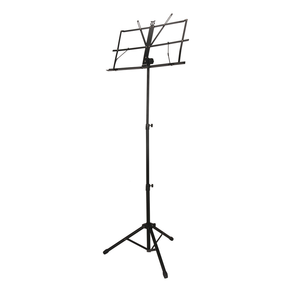 折叠加厚黑漆小谱架铁支架 升降伸缩乐谱架 外贸亚马逊款小谱架子