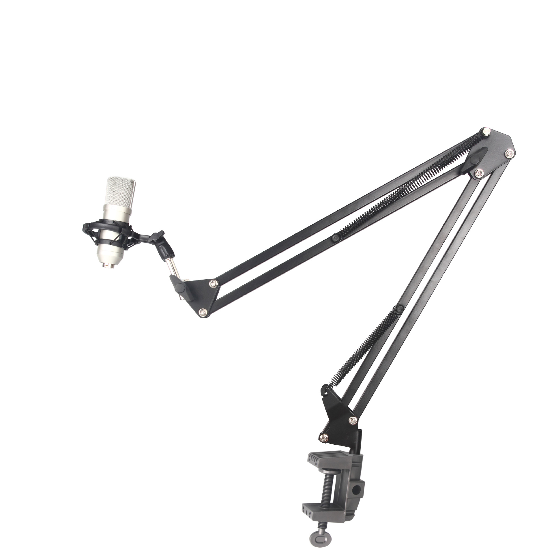 nb35悬臂支架大振膜防震架悬臂防震支架话筒支架bm800电容麦支架