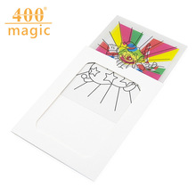 小丑变色卡 中号预言变色卡 变色画板 儿童魔术玩具 魔术道具